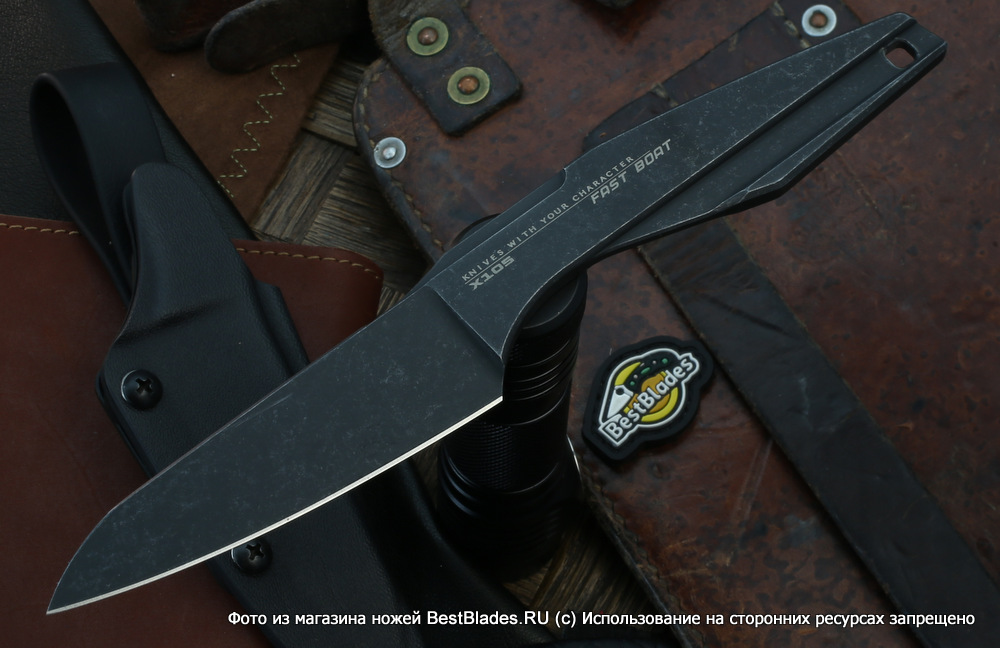 

Скелетный нож Special Knives Fast Boat Black S/W, Черный, Fast Boat