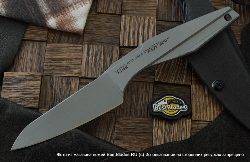 

Скелетный нож Special Knives Fast Boat S/W, Серый, Fast Boat
