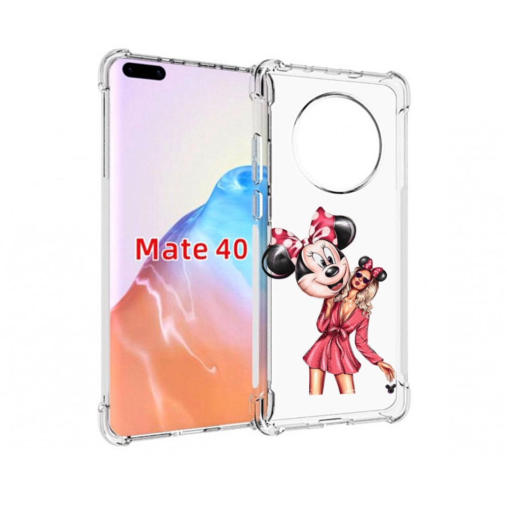 

Чехол MyPads Tocco для Huawei Mate 40 девушка-с-шариком женский, Прозрачный, Tocco