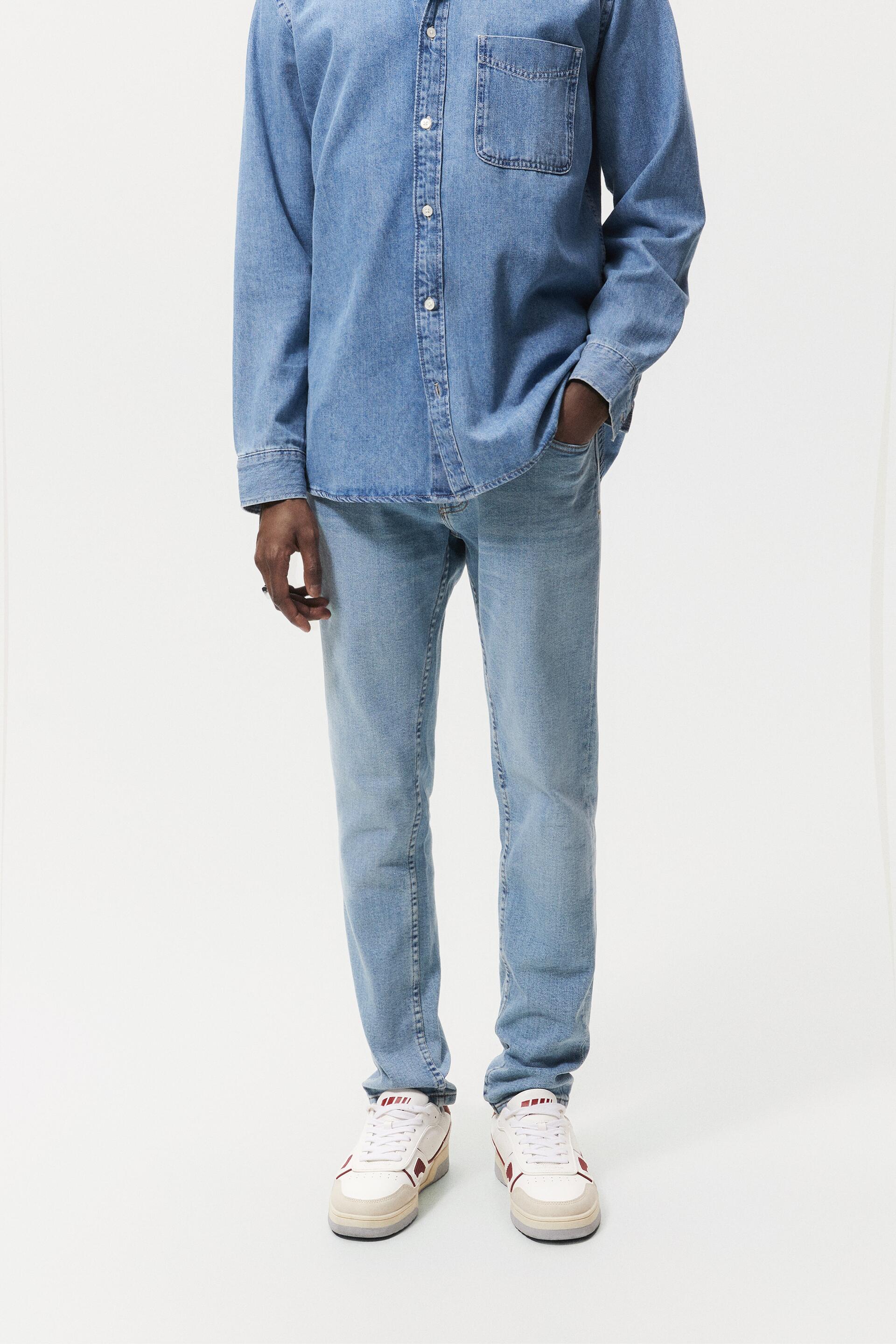 

Джинсы мужские ZARA 05575440 синие 44 (доставка из-за рубежа), Синий, 05575440