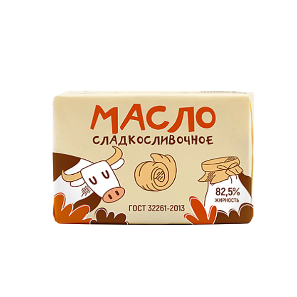 Сладкосливочное масло Сырзавод 82,5% БЗМЖ 180 г
