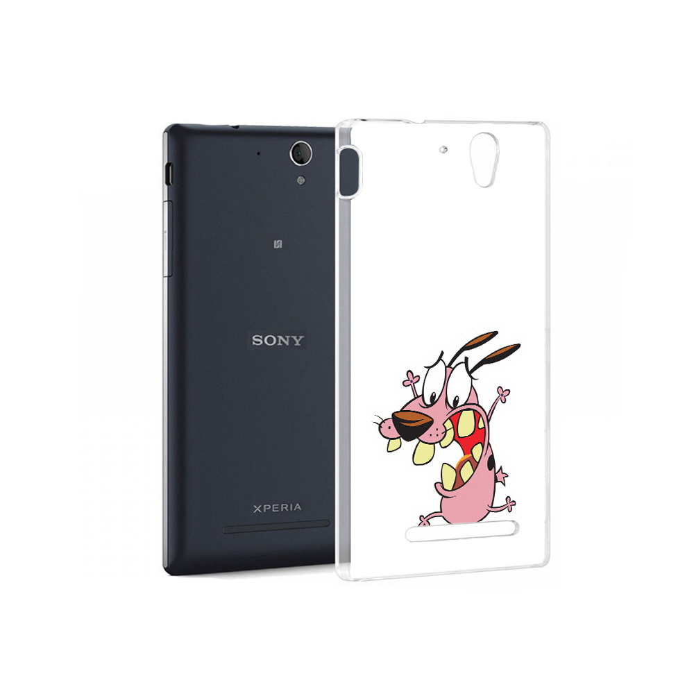 Чехол MyPads Tocco для Sony Xperia C3 зубастый бобик (PT18760.251.371)