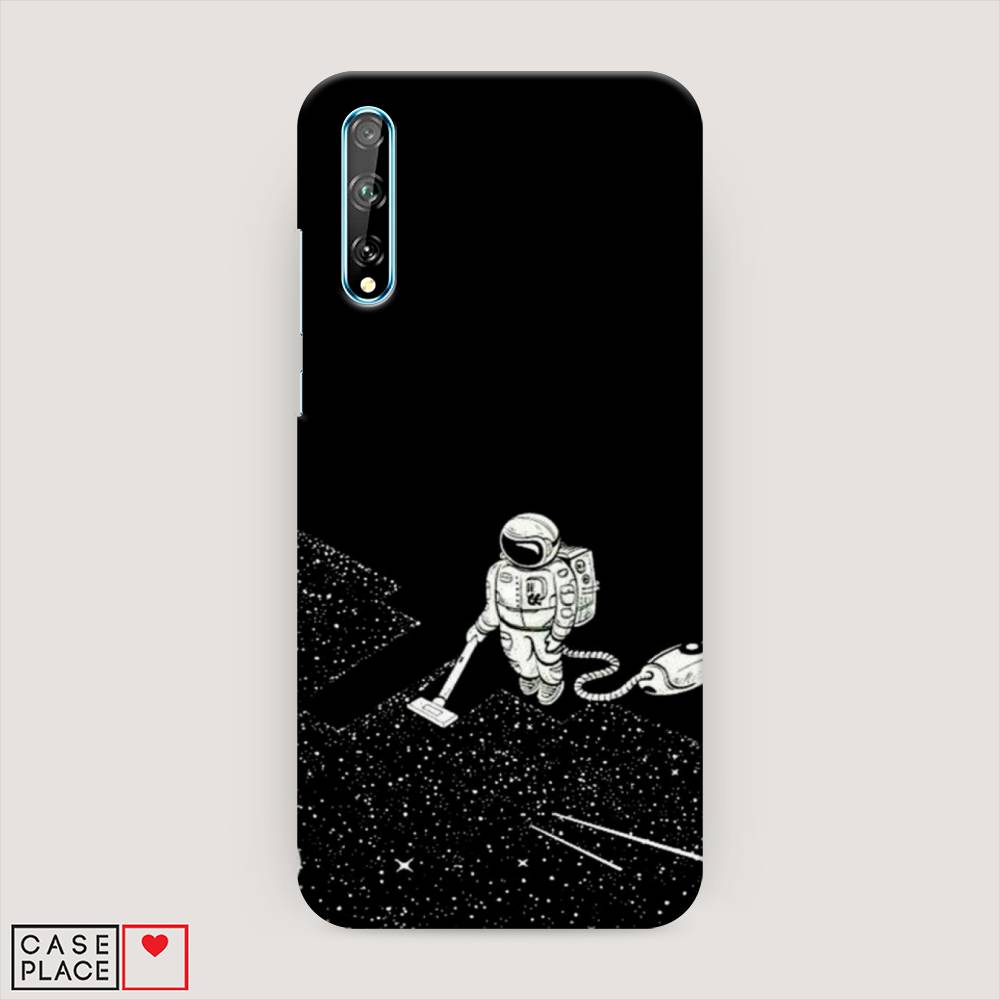 фото Чехол awog "космонавт с пылесосом" для huawei y8p