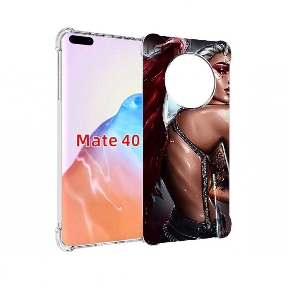 

Чехол MyPads Tocco для Huawei Mate 40 девушка-с-крыльями женский, Прозрачный, Tocco