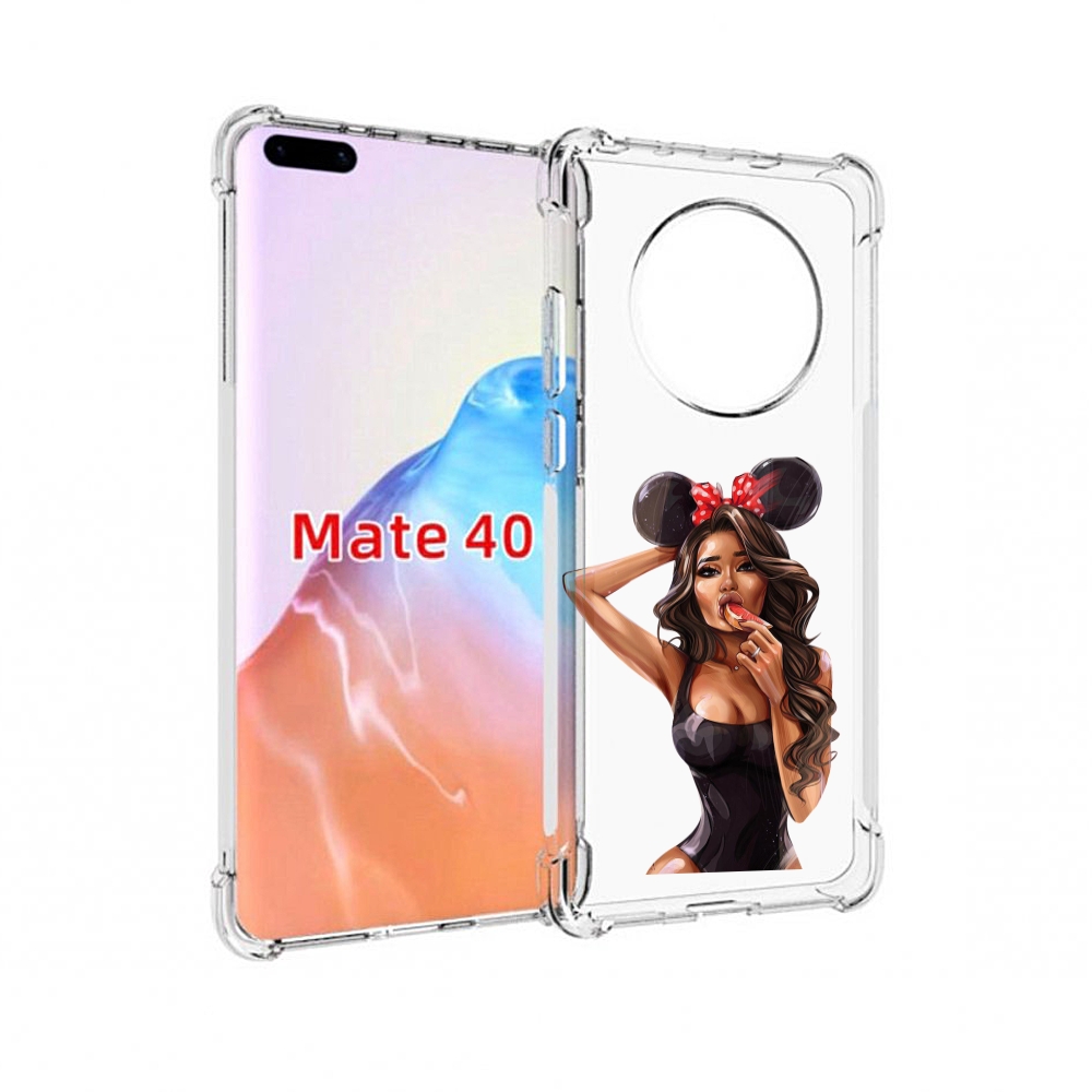 

Чехол MyPads Tocco для Huawei Mate 40 девушка-с-грейпфрутом женский, Прозрачный, Tocco