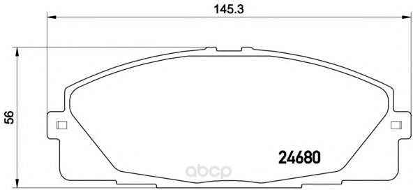 

Комплект тормозных колодок Brembo P83139