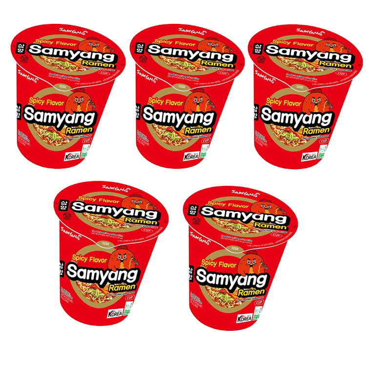 

Лапша быстрого приготовления Самянг Spicy с курицей и овощами (5 шт. по 65 г)