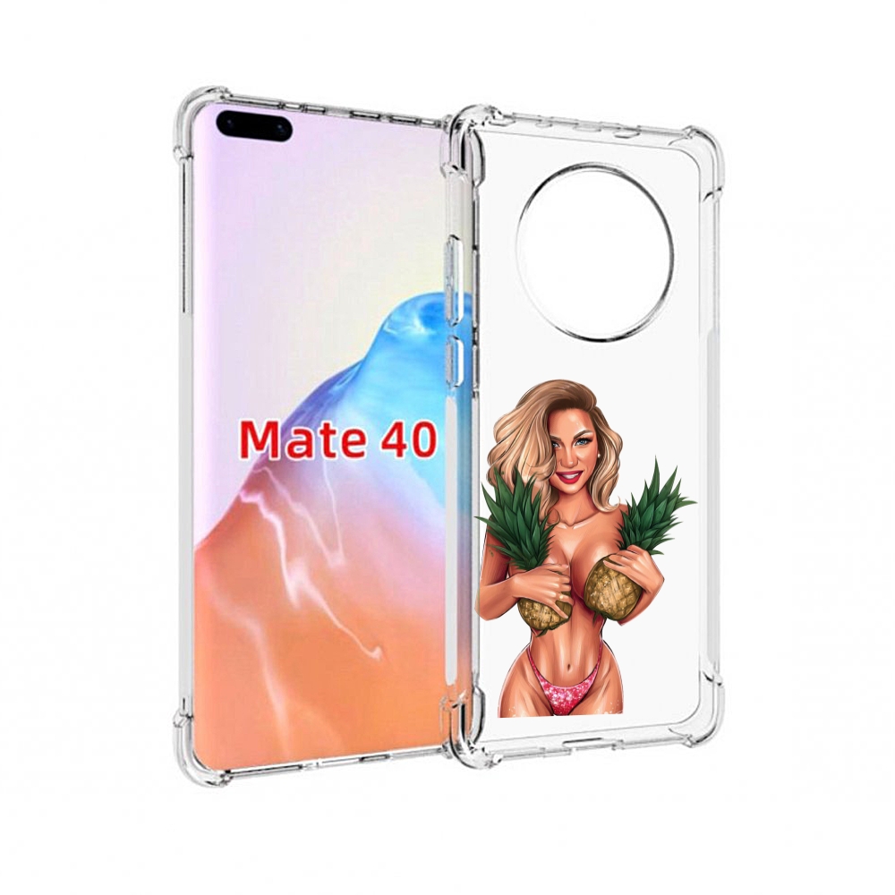 Чехол MyPads Tocco для Huawei Mate 40 девушка-с-ананасами женский
