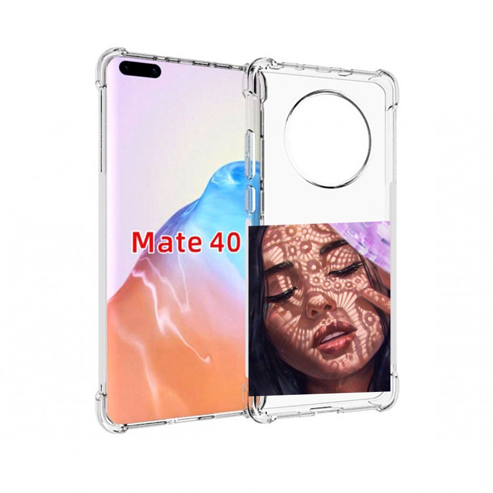 

Чехол MyPads Tocco для Huawei Mate 40 девушка-под-кружевами женский, Прозрачный, Tocco