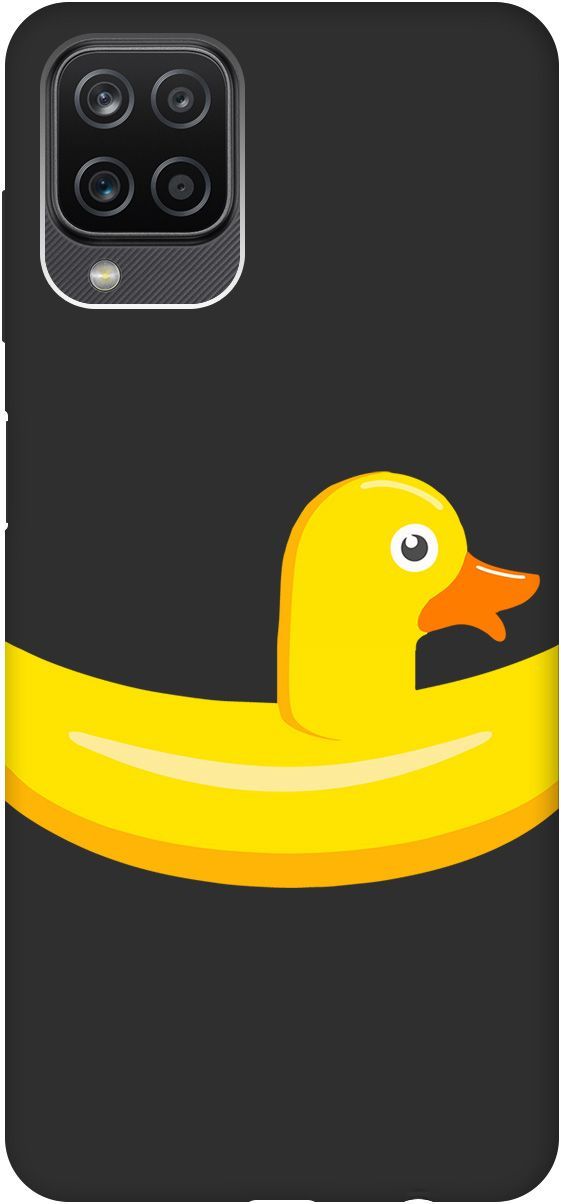 

Чехол на Samsung Galaxy A12/M12 с принтом "Duck Swim Ring" черный, Черный;белый, 8406