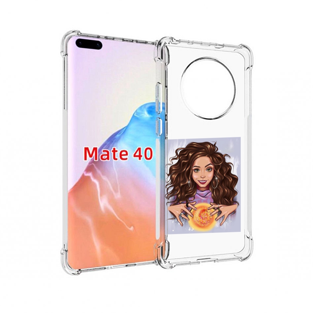 

Чехол MyPads Tocco для Huawei Mate 40 девушка-волшебница, Прозрачный, Tocco
