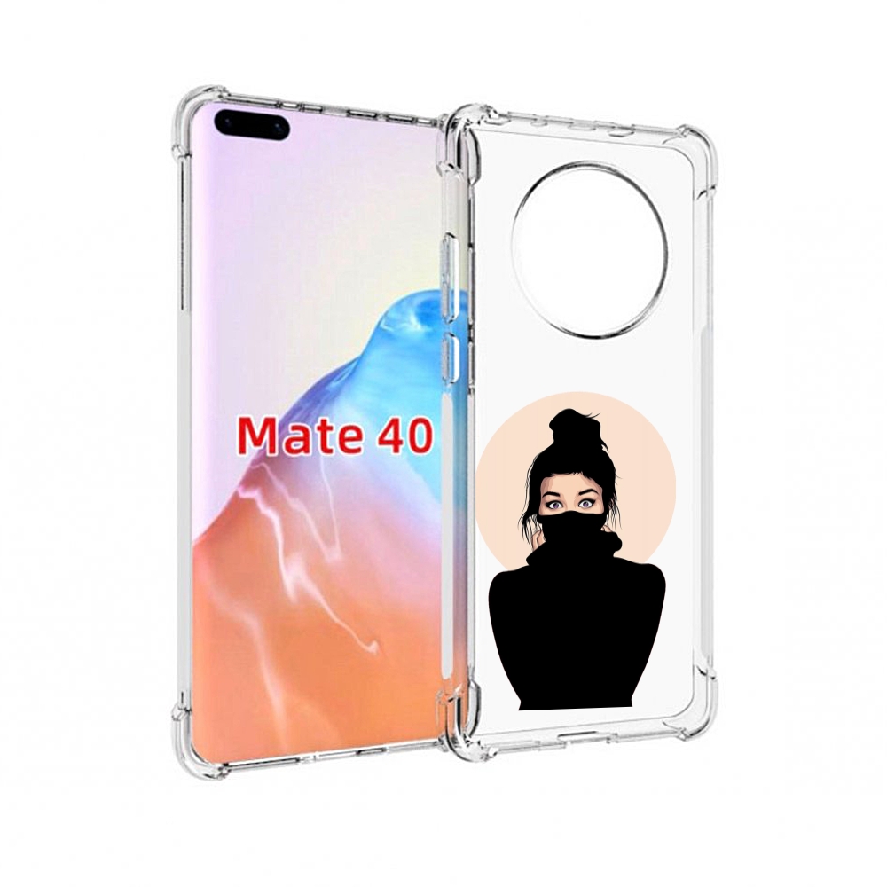 Чехол MyPads Tocco для Huawei Mate 40 девушка-в-свитере женский