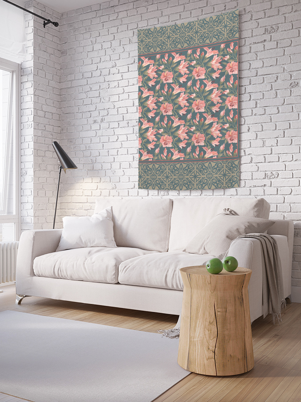 

Вертикальное фотопанно на стену JoyArty Розовые цветы 150x200 см, Розовые цветы