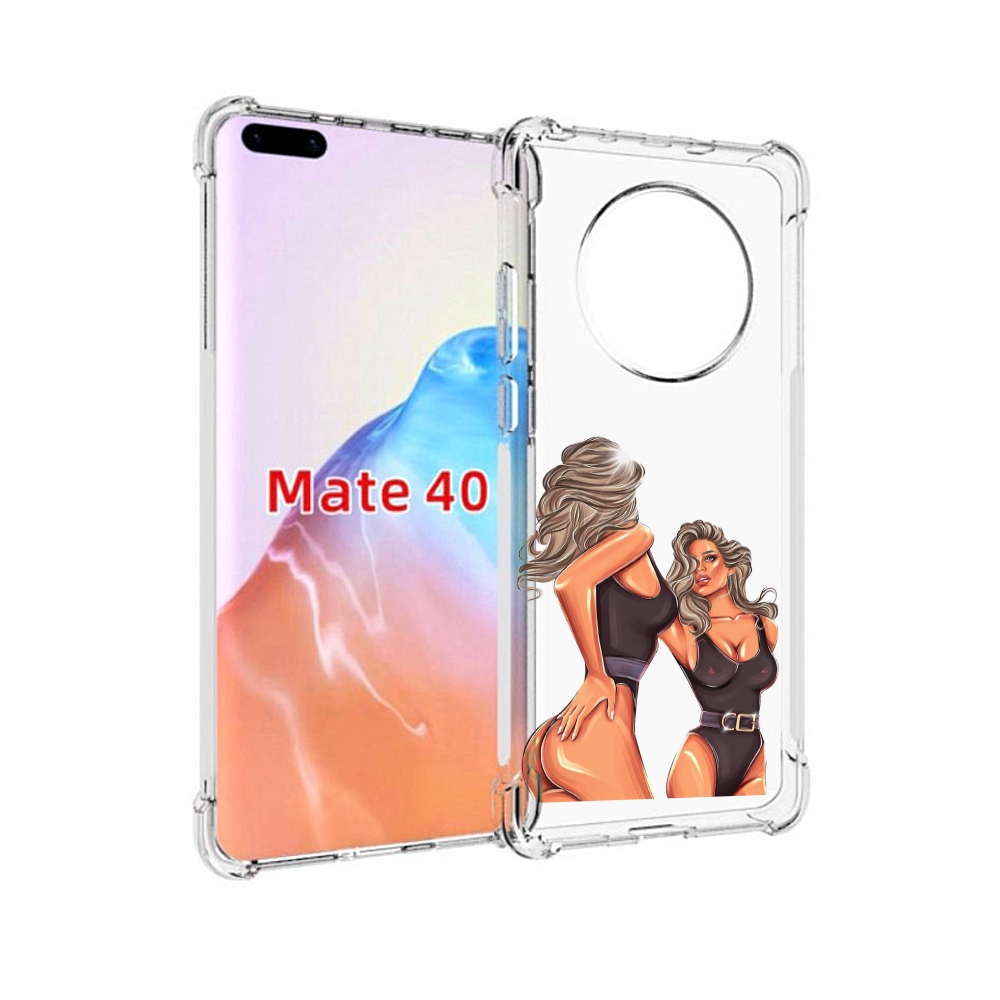 Чехол MyPads Tocco для Huawei Mate 40 девушка-в-купальнике-черном женский