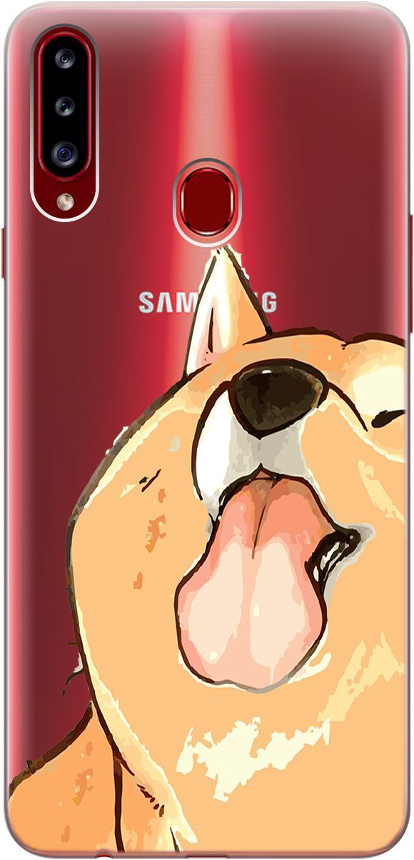 

Силиконовый чехол на Samsung Galaxy A20s с 3D принтом "Shiba" прозрачный, Прозрачный;бежевый, 5360