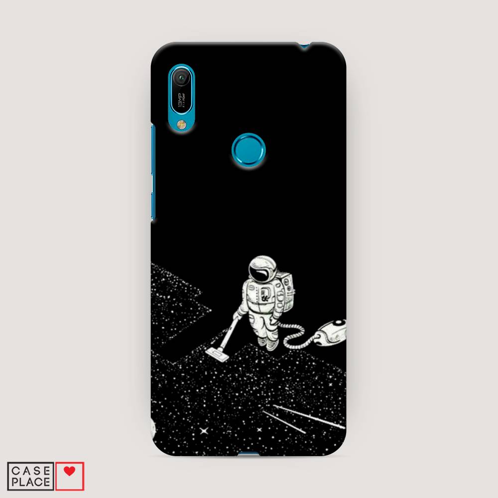 фото Чехол awog "космонавт с пылесосом" для huawei y6 2019