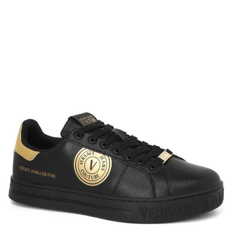 

Кеды мужские Versace Jeans Couture 75YA3SK1 черные 40 EU, Черный, 75YA3SK1