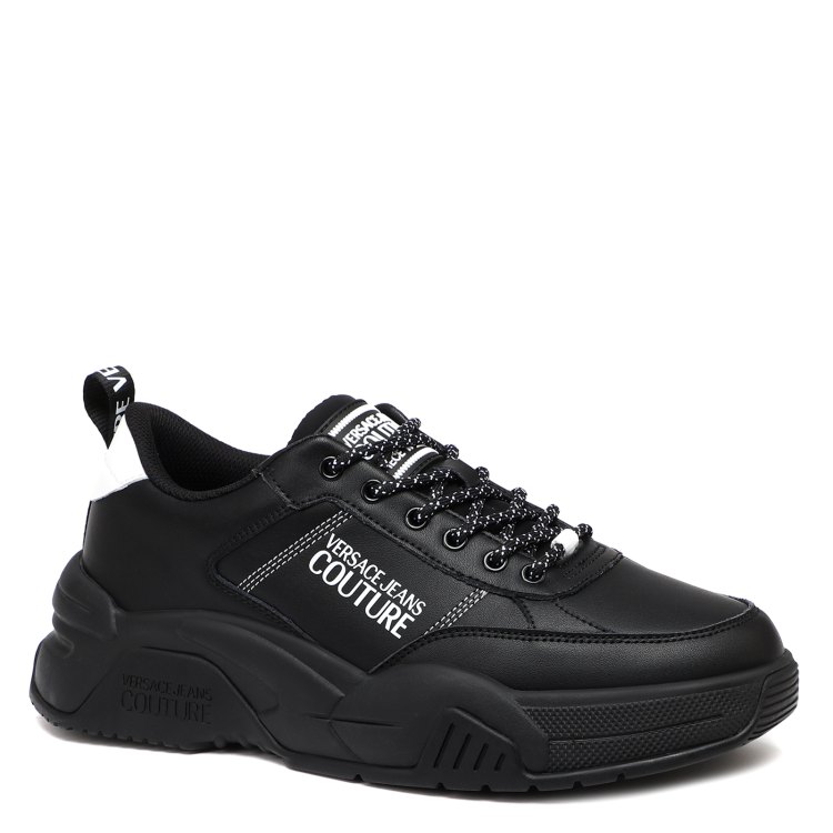 

Кроссовки мужские Versace Jeans Couture 75YA3SF1 черные 43 EU, Черный, 75YA3SF1