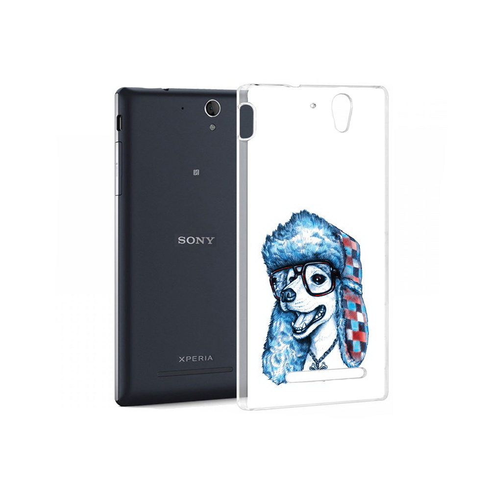 

Чехол MyPads Tocco для Sony Xperia C3 зимний пес (PT18760.251.362), Прозрачный, Tocco