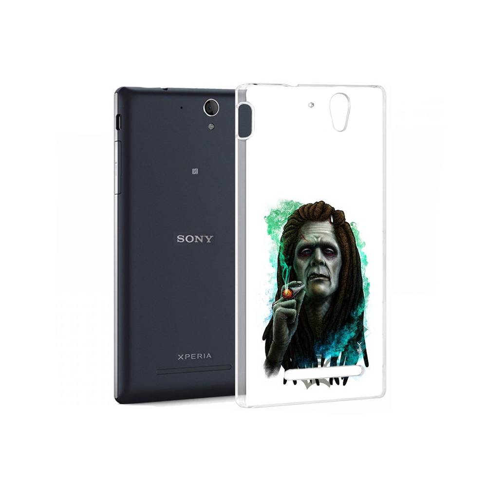 

Чехол MyPads Tocco для Sony Xperia C3 зеленый мужчина с сигаретой (PT18760.251.360), Прозрачный, Tocco