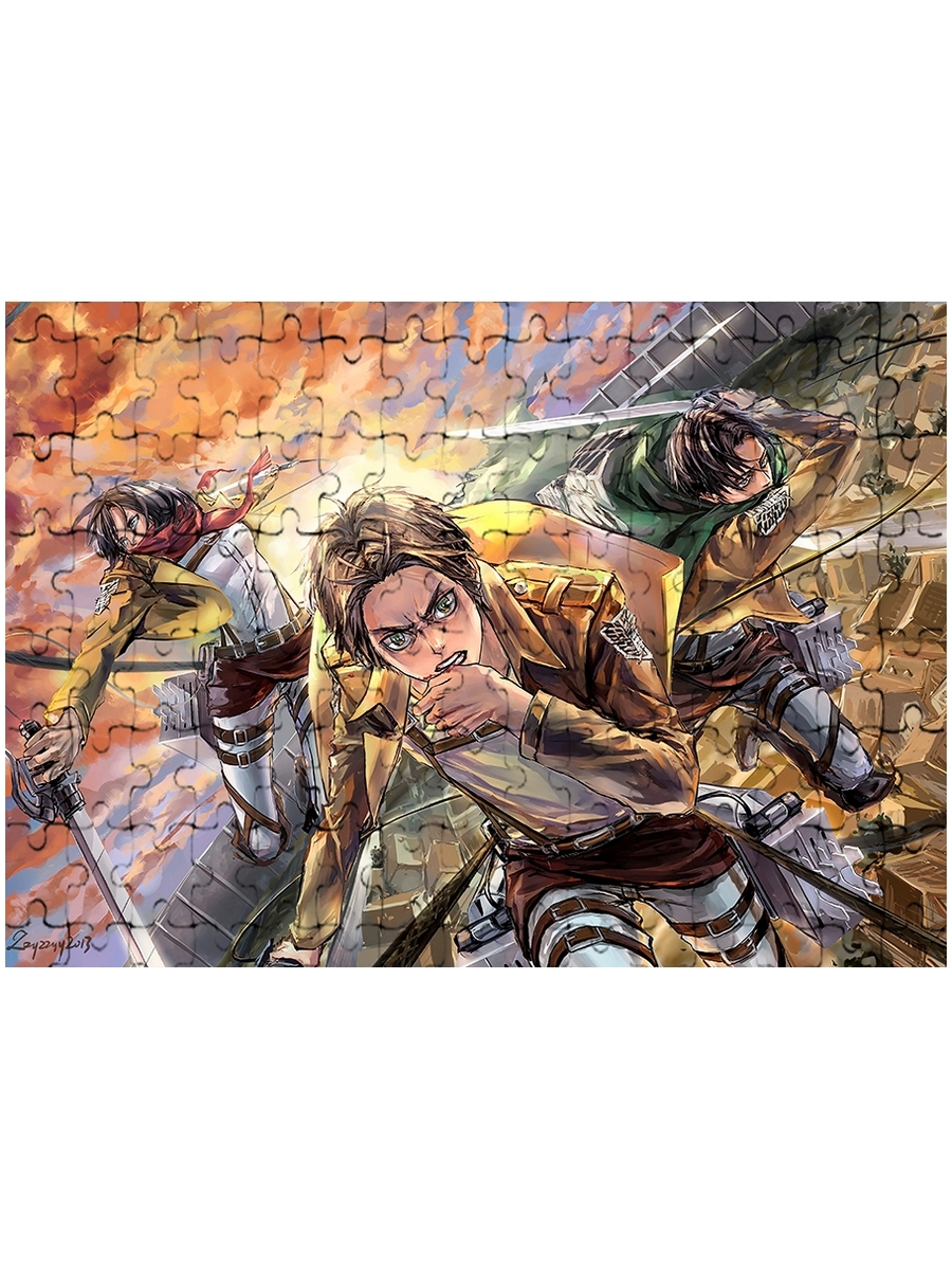 

Магнитный пазл Drabs Атака титанов 120дет 24990052, Магнитный пазл на холодильник 13