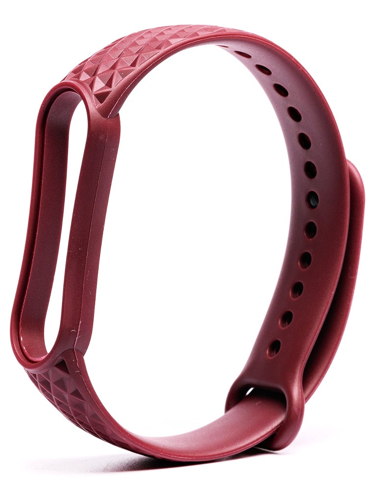 

Ремешок Activ для Xiaomi Mi Band 5 Silicone Рельеф Bordo 121963, 121963