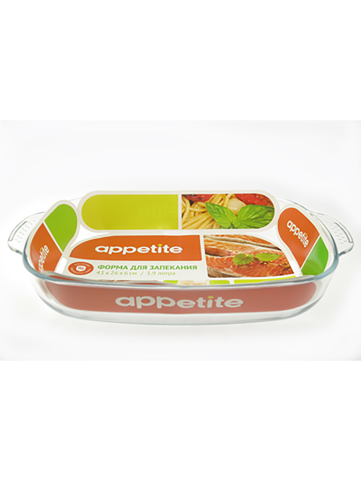 Форма для запекания Appetite стеклянная, 41х26х6 см