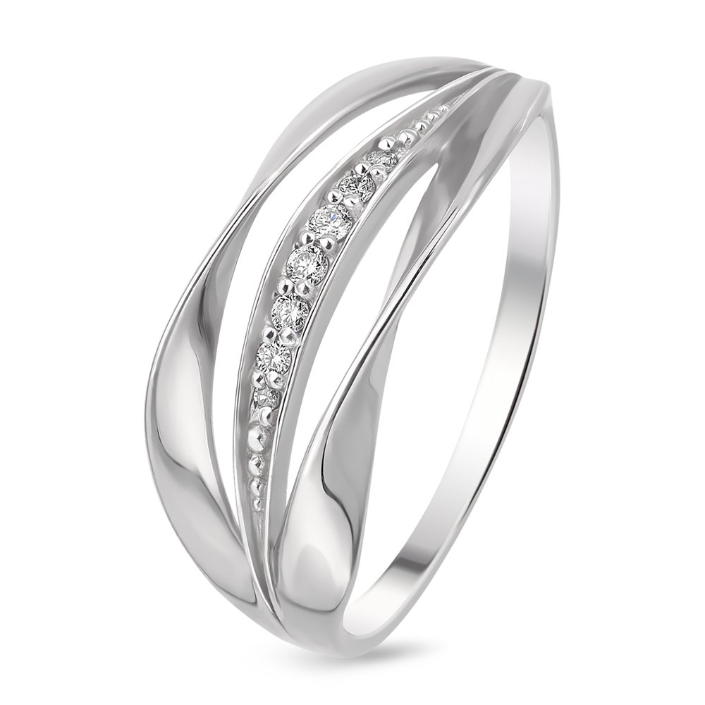 

Кольцо женское из белого золота с бриллиантом 585Gold 101009887, р. 20, 101009887