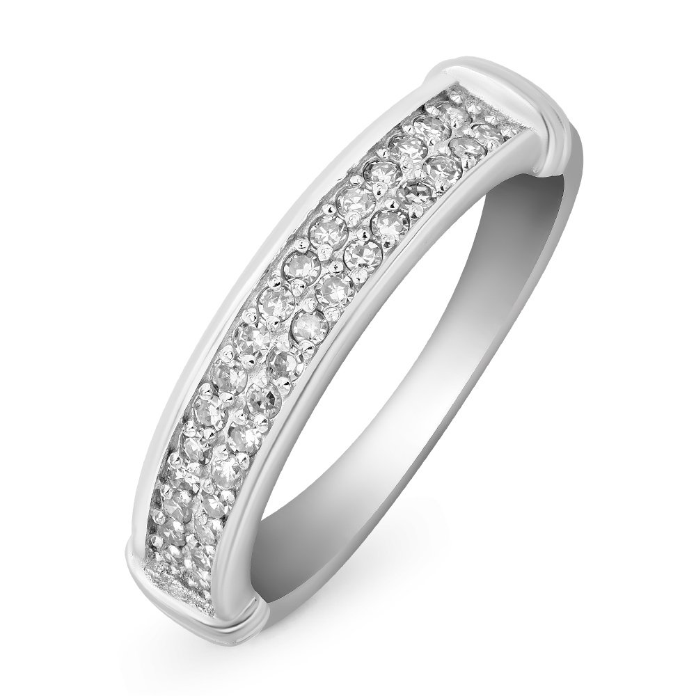 

Кольцо женское из белого золота с бриллиантом 585Gold 101009937, р, 101009937