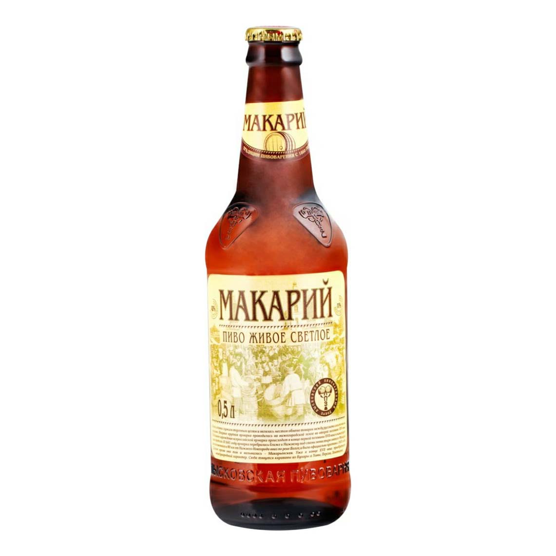 

Пиво Макарий Живое светлое 4% 0,5 л