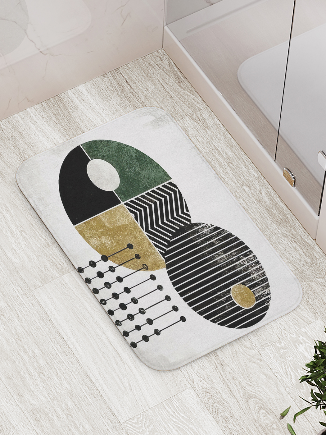 

Коврик для ванной и туалета мягкий JoyArty "Геометрическая абстракция", bath_sd3357