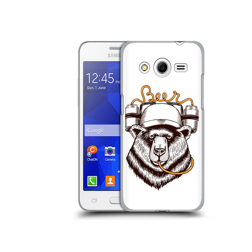 

Чехол MyPads Tocco для Samsung Galaxy Core 2 пивной медведь (PT7707.568.538), Прозрачный, Tocco