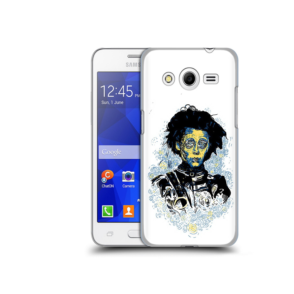 

Чехол MyPads Tocco для Samsung Galaxy Core 2 парень черно-белый абстракция, Прозрачный, Tocco