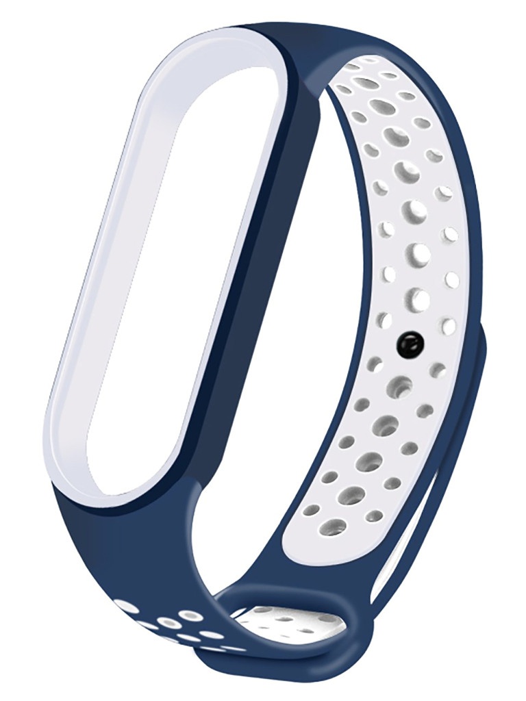 

Ремешок Activ для Xiaomi Mi Band 5 Sport N Silicone Blue-White 125734, 125734