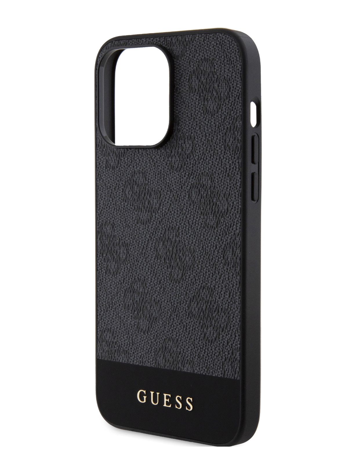 

Чехол Guess для iPhone 15 Pro Max с металлическим логотипом и MagSafe, черный, PU MagSafe