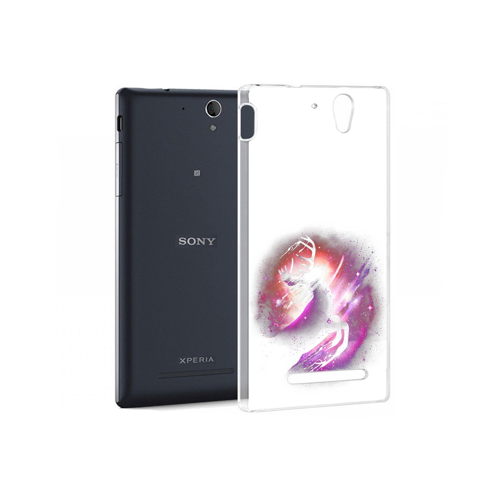 

Чехол MyPads Tocco для Sony Xperia C3 звездный олень (PT18760.251.354), Прозрачный, Tocco