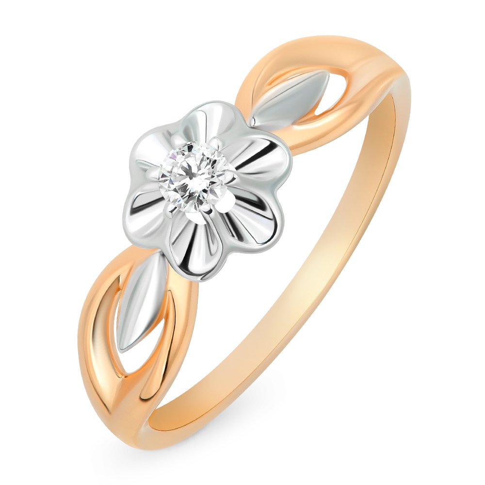 

Кольцо женское из красного золота с бриллиантом 585Gold 101009840, р. 19, 101009840