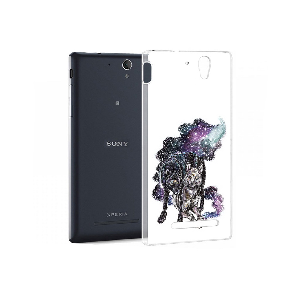 

Чехол MyPads Tocco для Sony Xperia C3 звездные волки (PT18760.251.352), Прозрачный, Tocco