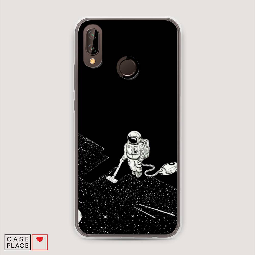 фото Чехол awog "космонавт с пылесосом" для huawei nova 3