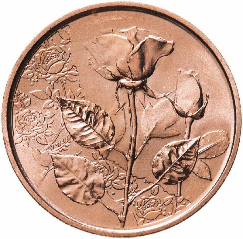 

Монета 10 евро Роза, Язык цветов, Австрия 2021 UNC
