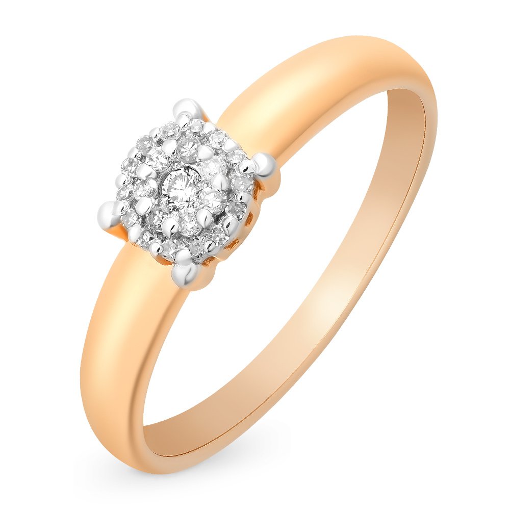 

Кольцо женское из красного золота с бриллиантом 585Gold 101009764, р. 19, 101009764