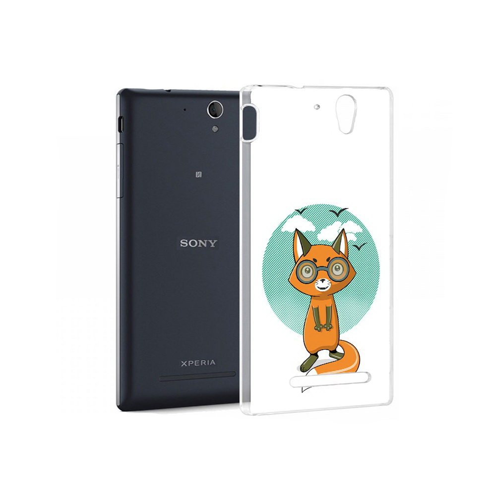 

Чехол MyPads Tocco для Sony Xperia C3 задумчивая лиса (PT18760.251.348), Прозрачный, Tocco