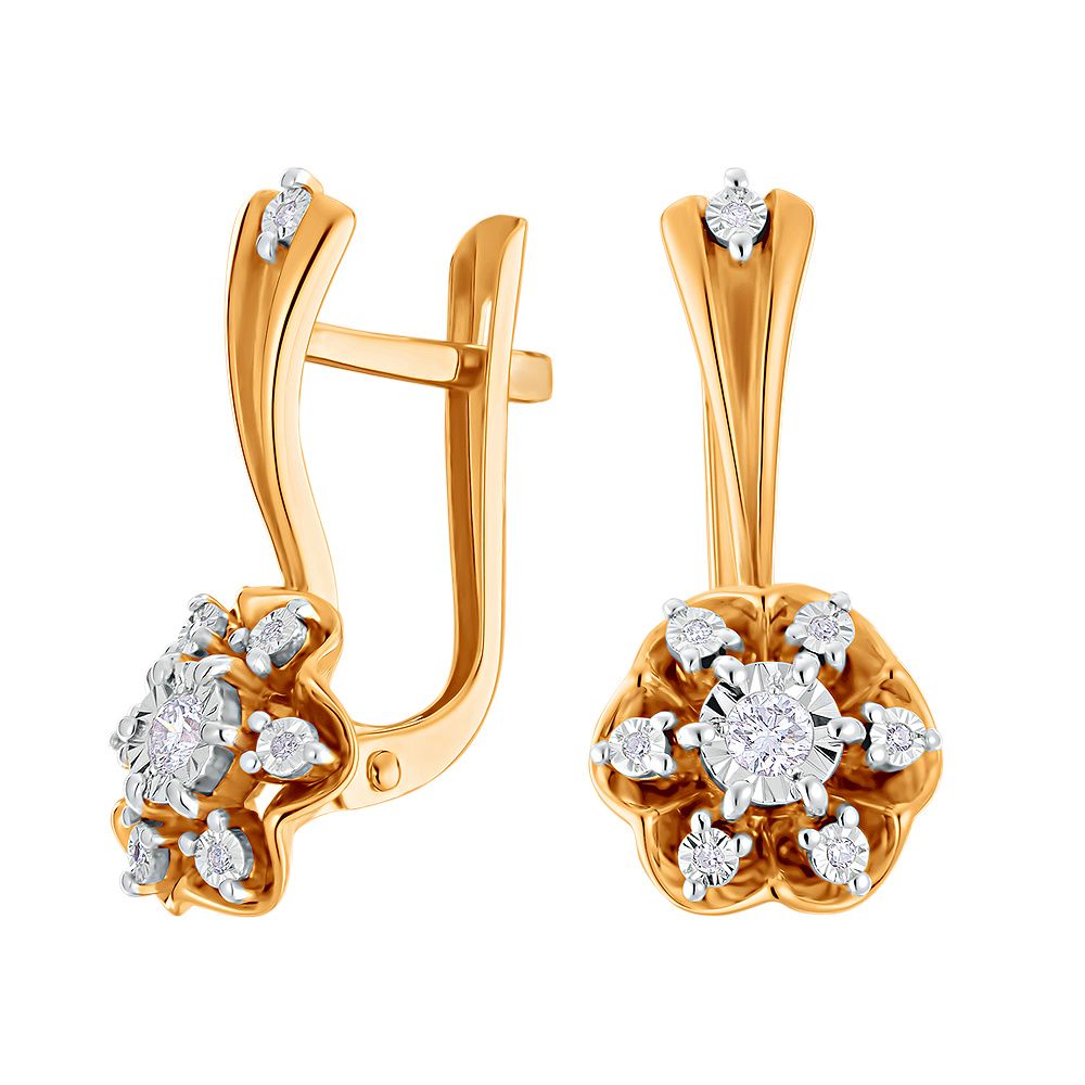 

Серьги из красного золота с бриллиантом ЮВЕЛИР КАРАТ 3228545/9, 3228545/9