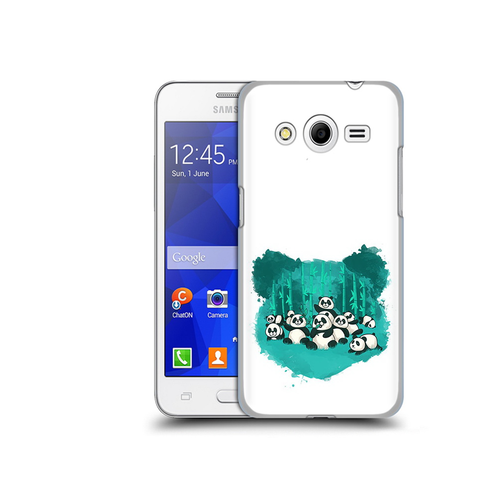 

Чехол MyPads Tocco для Samsung Galaxy Core 2 нарисованные панды (PT7707.568.508), Прозрачный, Tocco
