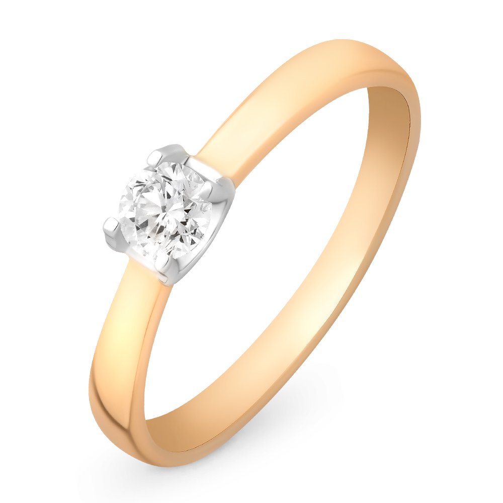 

Кольцо женское из красного золота с бриллиантом 585Gold 101009778, р, 101009778