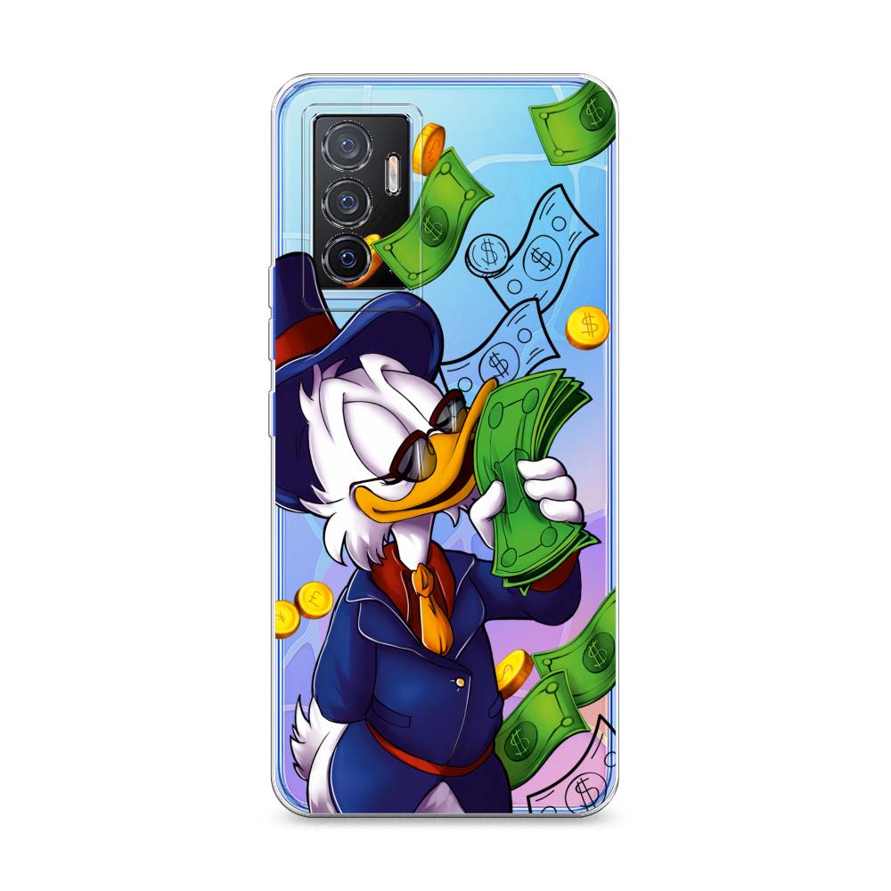 

Чехол на Vivo V23e "Scrooge McDuck with Money", Синий;зеленый;белый, 267050-6