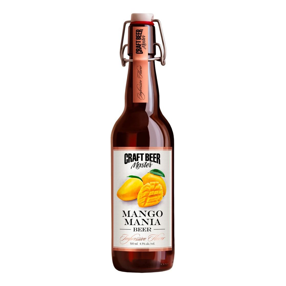 

Пивной напиток Craft Beer Master Mango mania светлый неф/п 4,5% 0,5 л, Светлое