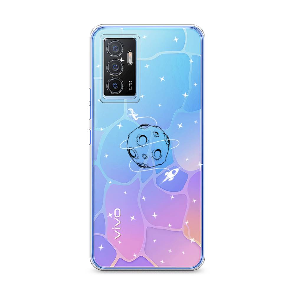 

Чехол на Vivo V23e "Полет вокруг луны", Белый;серый;черный, 267050-2
