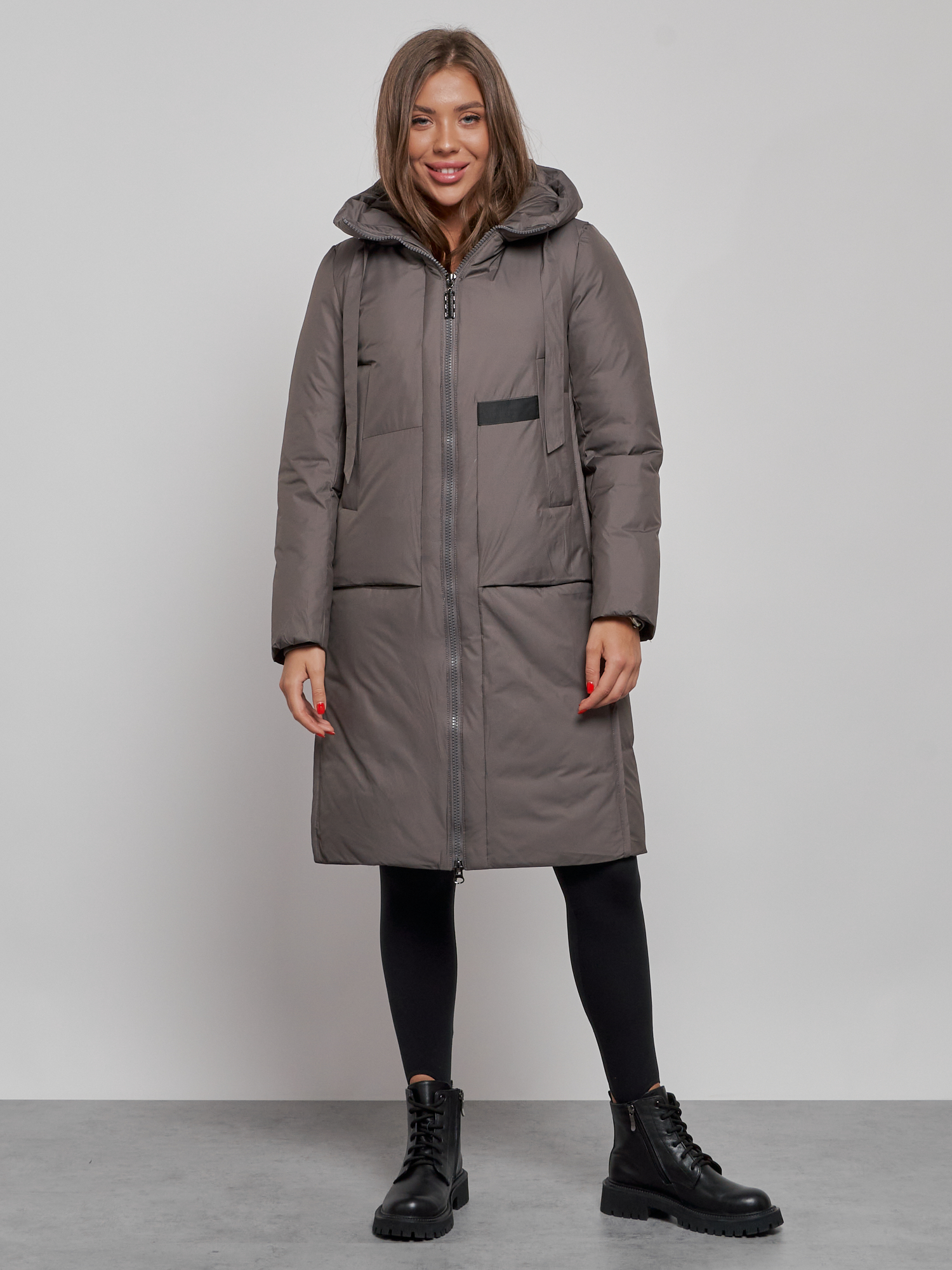 

Пальто женское MTFORCE 52359 серое S, Серый, 52359