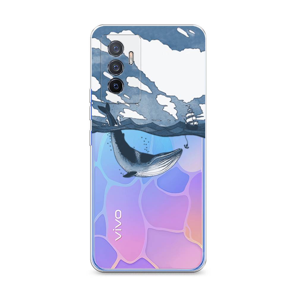 

Чехол на Vivo V23e "Большой кит", Синий, 267050-1